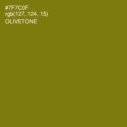 #7F7C0F - Olivetone Color Image