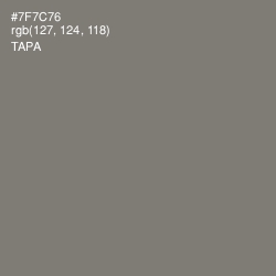 #7F7C76 - Tapa Color Image
