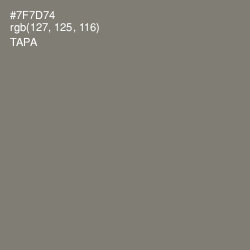 #7F7D74 - Tapa Color Image