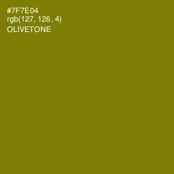 #7F7E04 - Olivetone Color Image