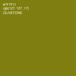 #7F7F11 - Olivetone Color Image