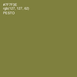 #7F7F3E - Pesto Color Image