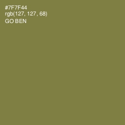 #7F7F44 - Go Ben Color Image