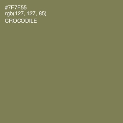 #7F7F55 - Crocodile Color Image