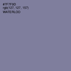 #7F7F9D - Waterloo  Color Image