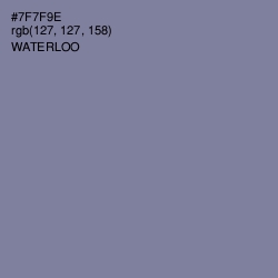 #7F7F9E - Waterloo  Color Image