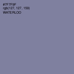 #7F7F9F - Waterloo  Color Image