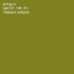 #7F801F - Trendy Green Color Image