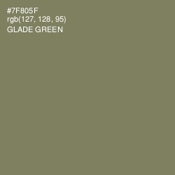 #7F805F - Glade Green Color Image