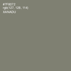 #7F8072 - Xanadu Color Image