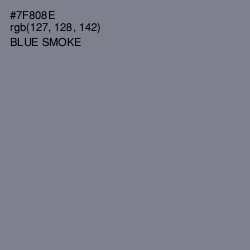 #7F808E - Blue Smoke Color Image