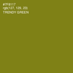 #7F8117 - Trendy Green Color Image