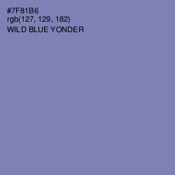 #7F81B6 - Wild Blue Yonder Color Image