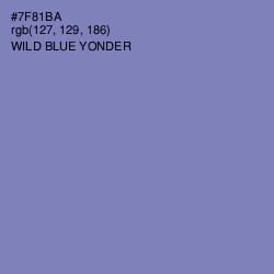 #7F81BA - Wild Blue Yonder Color Image