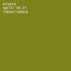 #7F821B - Trendy Green Color Image
