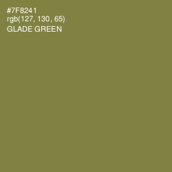 #7F8241 - Glade Green Color Image