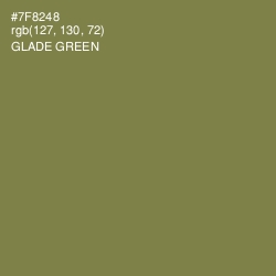 #7F8248 - Glade Green Color Image