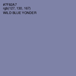 #7F82A7 - Wild Blue Yonder Color Image