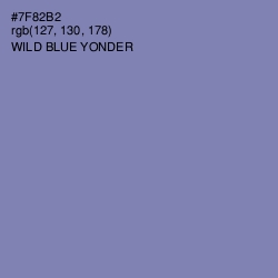 #7F82B2 - Wild Blue Yonder Color Image