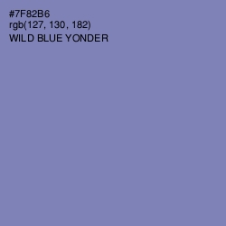 #7F82B6 - Wild Blue Yonder Color Image