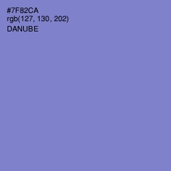 #7F82CA - Danube Color Image