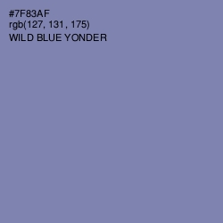 #7F83AF - Wild Blue Yonder Color Image