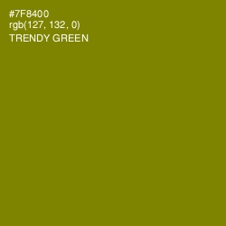 #7F8400 - Trendy Green Color Image