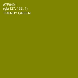 #7F8401 - Trendy Green Color Image