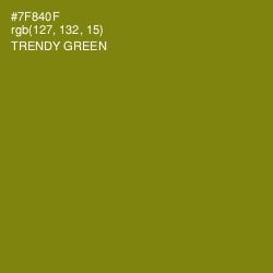 #7F840F - Trendy Green Color Image