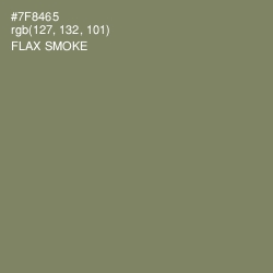 #7F8465 - Flax Smoke Color Image
