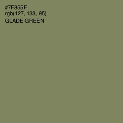 #7F855F - Glade Green Color Image