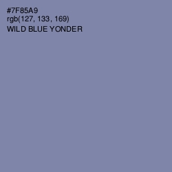 #7F85A9 - Wild Blue Yonder Color Image