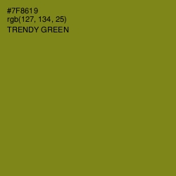 #7F8619 - Trendy Green Color Image