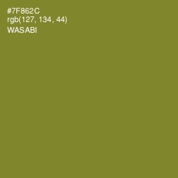 #7F862C - Wasabi Color Image