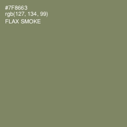 #7F8663 - Flax Smoke Color Image