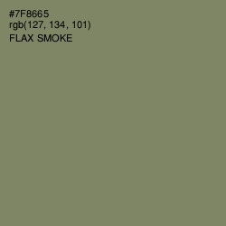 #7F8665 - Flax Smoke Color Image