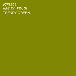 #7F8703 - Trendy Green Color Image