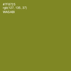 #7F8725 - Wasabi Color Image