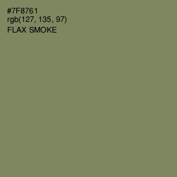 #7F8761 - Flax Smoke Color Image