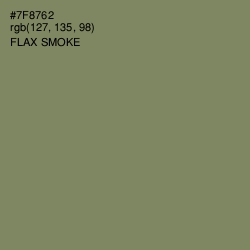 #7F8762 - Flax Smoke Color Image