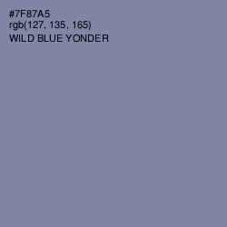 #7F87A5 - Wild Blue Yonder Color Image