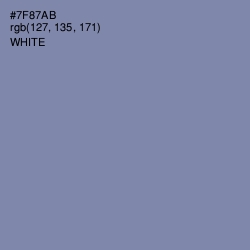 #7F87AB - Wild Blue Yonder Color Image