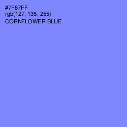 #7F87FF - Cornflower Blue Color Image