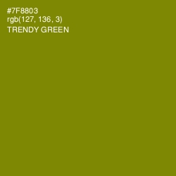 #7F8803 - Trendy Green Color Image