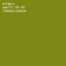 #7F8814 - Trendy Green Color Image