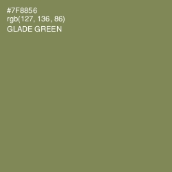 #7F8856 - Glade Green Color Image