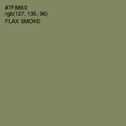 #7F8860 - Flax Smoke Color Image