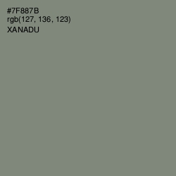 #7F887B - Xanadu Color Image