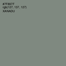 #7F897F - Xanadu Color Image