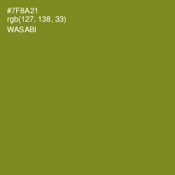 #7F8A21 - Wasabi Color Image